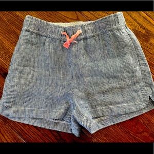 Crewcuts Girl’s fishtail-hem shorts in linen